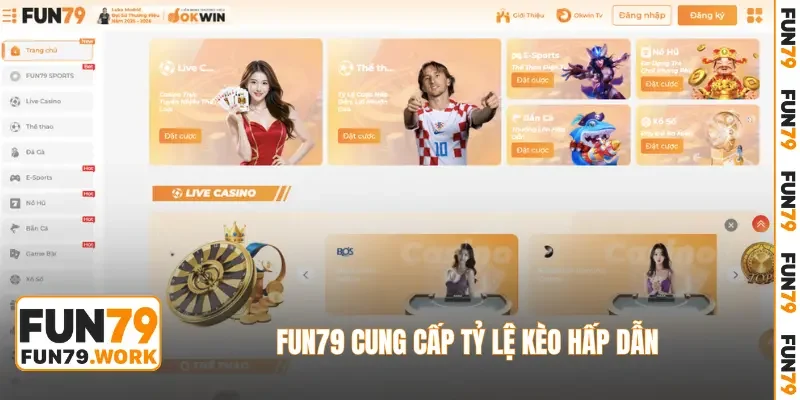 FUN79 cung cấp tỷ lệ kèo hấp dẫn