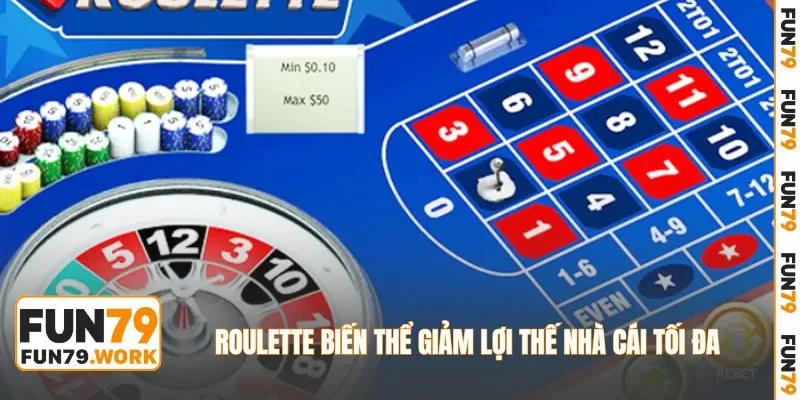 Roulette biến thể giảm lợi thế nhà cái tối đa