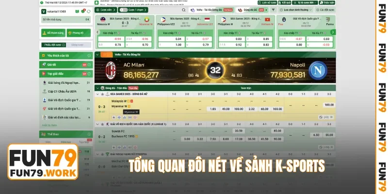 Tổng quan đôi nét về sảnh K-sports