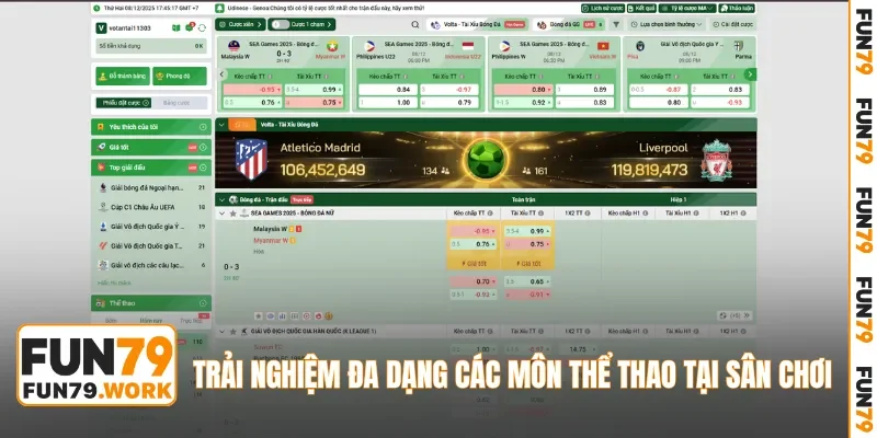 Trải nghiệm đa dạng các môn thể thao tại sân chơi